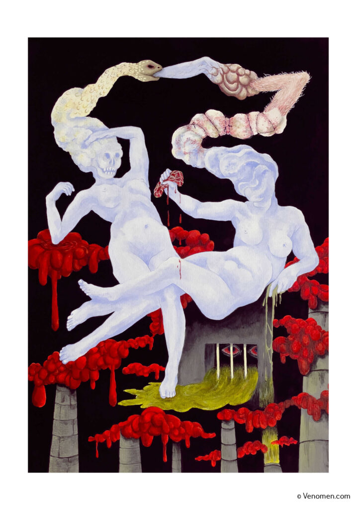 Laure Andre : D'apparence surréaliste, ses créations expérimentent les strates de l'intime, du corporel, du religieux, du médical et du quotidien.