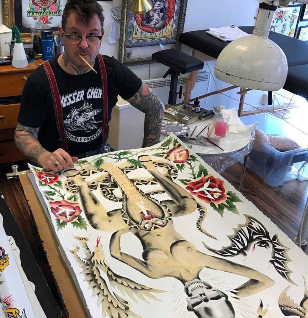 Sacha Lehne : Tattoo, tirages limités grands formats, livres d'art moderne et d'art brut distribués