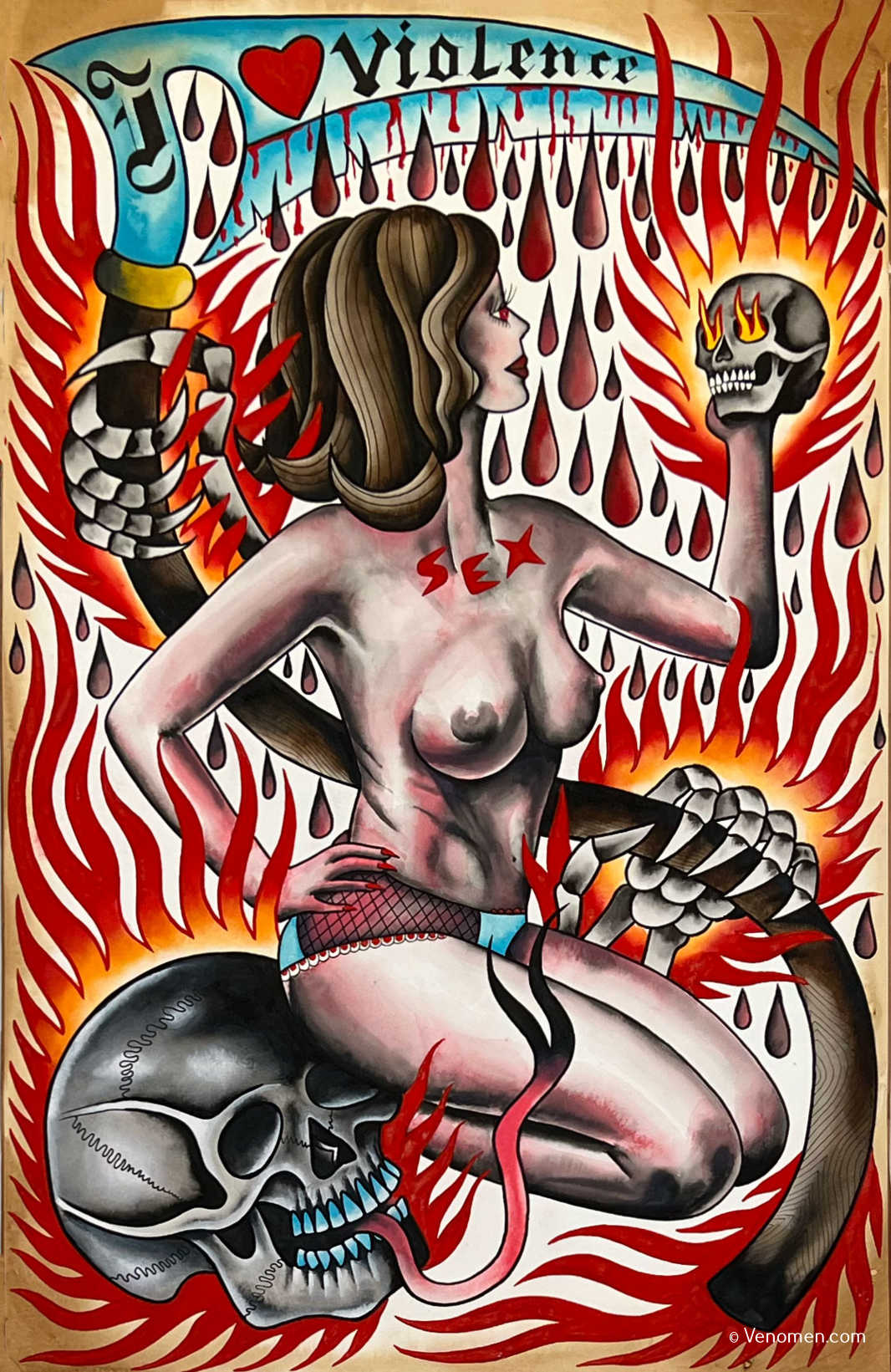 Sacha Lehne : Tattoo, tirages limités grands formats, livres d'art moderne et d'art brut distribués